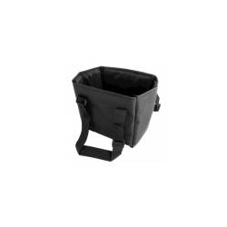 Black nylon beverage cooler bag cm 20x15.3x18.4