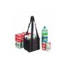 Black nylon beverage cooler bag cm 20x15.3x18.4