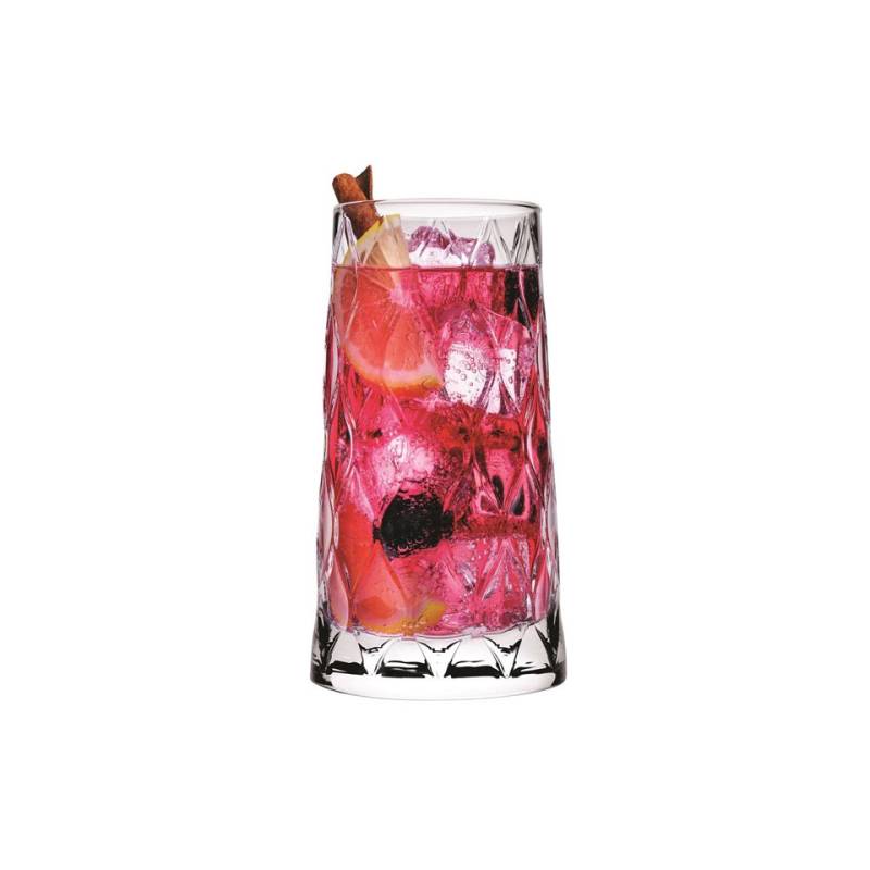 Bicchiere long drink Leafy in vetro cl 34,5