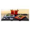 Spritz assorted colours polyethylene emossed chopping board 8.66x5.9x0.59 inch