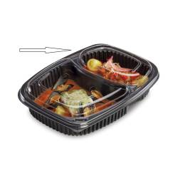 Cookipack transparent polystyrene lid 10.04x7.48 inch