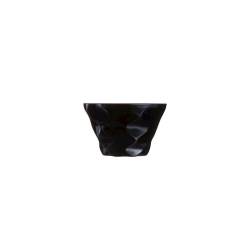 Diamant Vintage black opal glass ice cream bowl 6.76 oz.