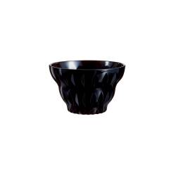 Maeva Vintage black opal glass ice cream bowl 6.76 oz.