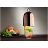 Hepburn Nude 2-piece shaker in glass and copper-plated steel cl 50