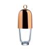 Hepburn Nude 2-piece shaker in glass and copper-plated steel cl 50