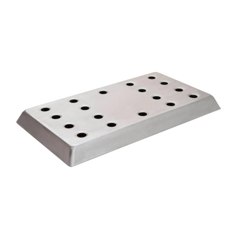 Brushed aluminum drip tray cm 40.7x22.5