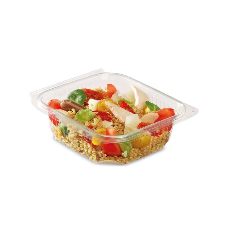 Optipack transparent apet container 8.45 oz.