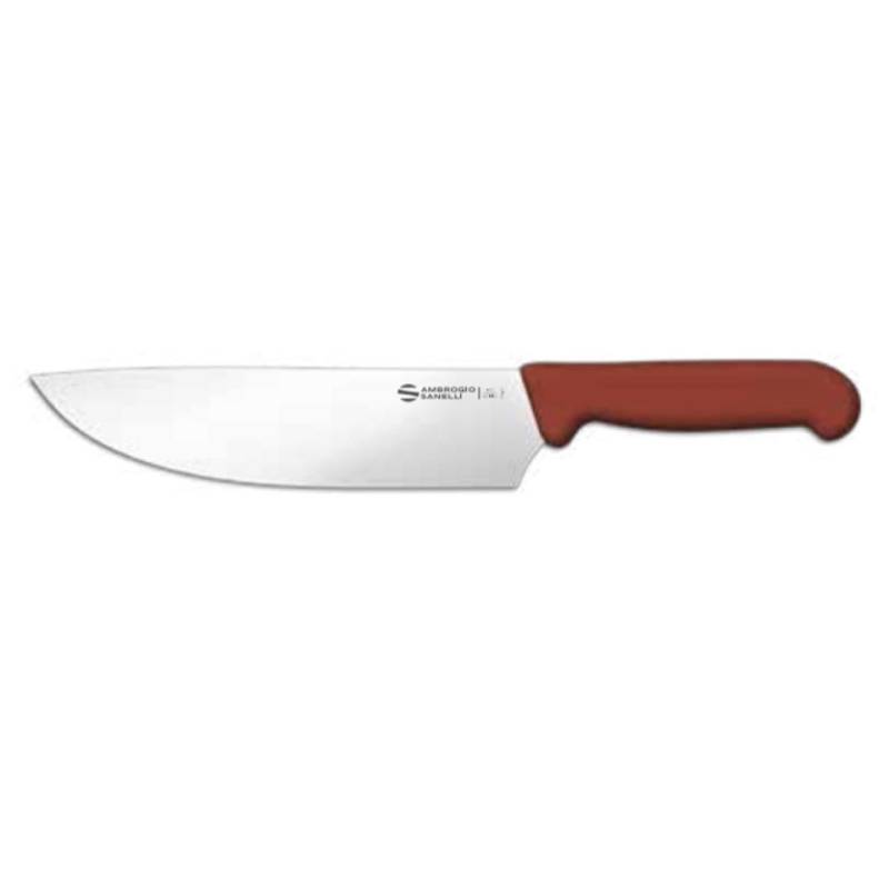 Sanelli Ambrogio steel BBQ churrasco knife with brown pp handle cm 20