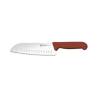Sanelli Ambrogio oiled santoku BBQ knife in steel with brown pp handle cm 18