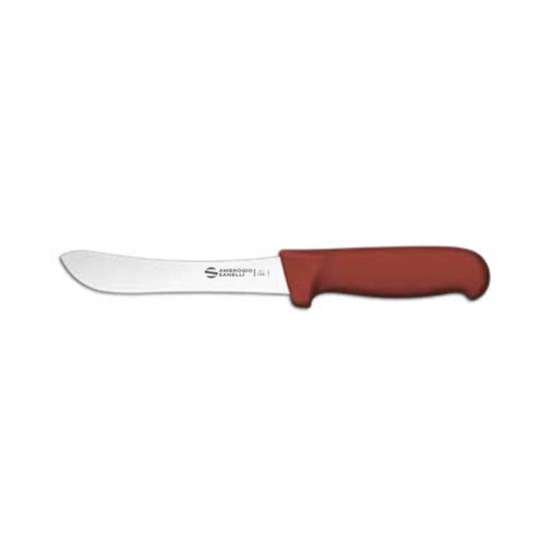 Coltello BBQ rifinitore Sanelli Ambrogio in acciaio con manico in pp marrone cm 15