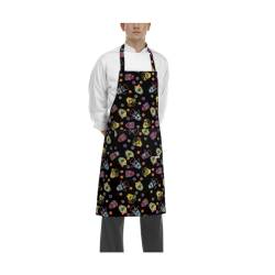 Egochef Mexico 100% cotton apron with pocket and bib