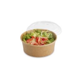 Tusipack Salad Rond brown paper container cm 15x6
