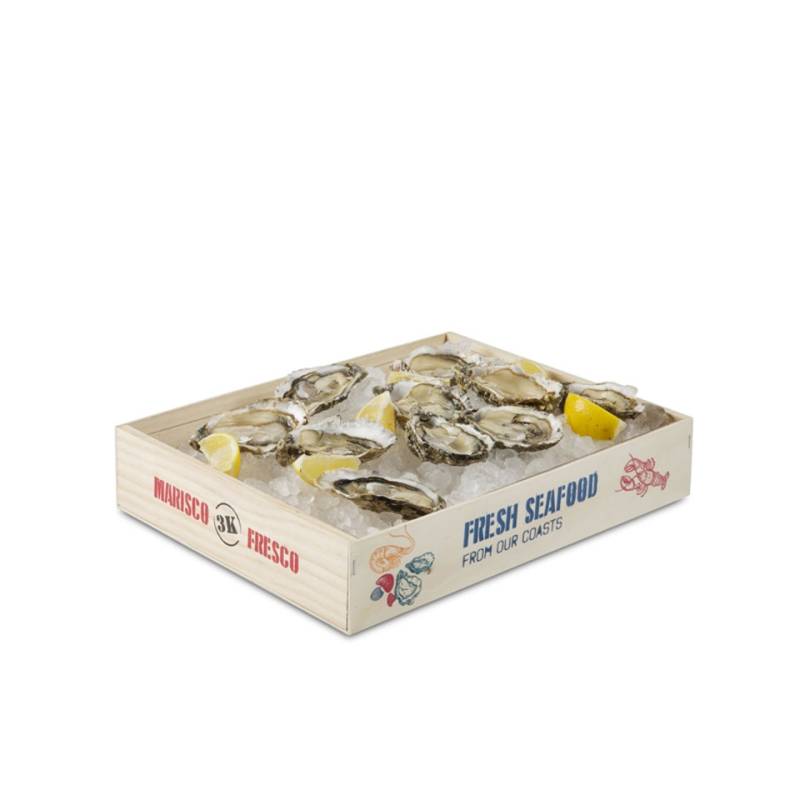 100% Chef wooden sea food box 30x20 cm