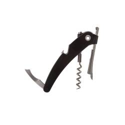 Vacu Single Pull black steel double lever corkscrew 5.20 inch