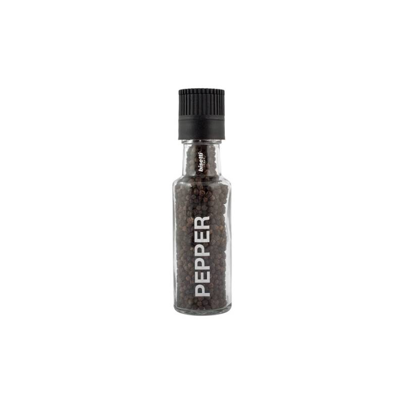 Glass bottle pepper mill cm 16.5