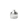 Square glass jar with aluminum cap 16.90 oz.