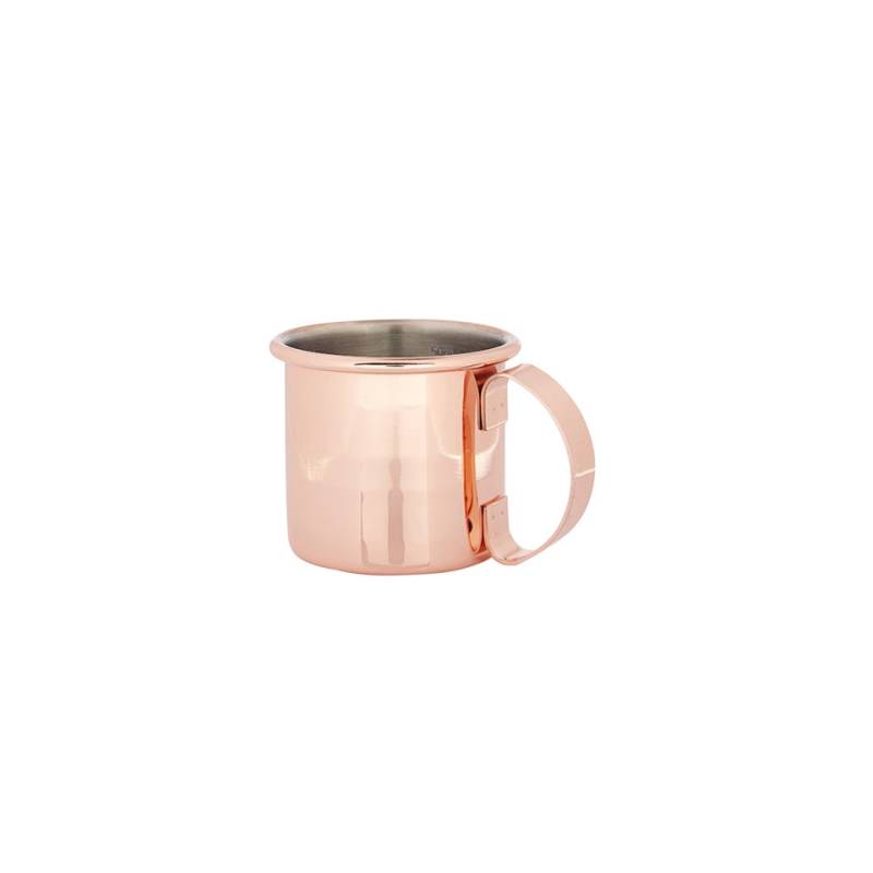 Jigger mini smooth copper-plated steel mug cl 6