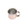 Jigger mini smooth copper-plated steel mug cl 6