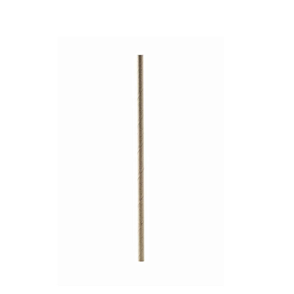 Biodegradable brown paper straws 7.87x0.23 inch