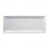 White porcelain rectangular tray 16.14x5.90 inch