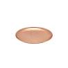 Copper-plated stainless steel round tray 12 inch