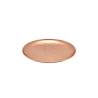 Copper-plated stainless steel round tray 12 inch