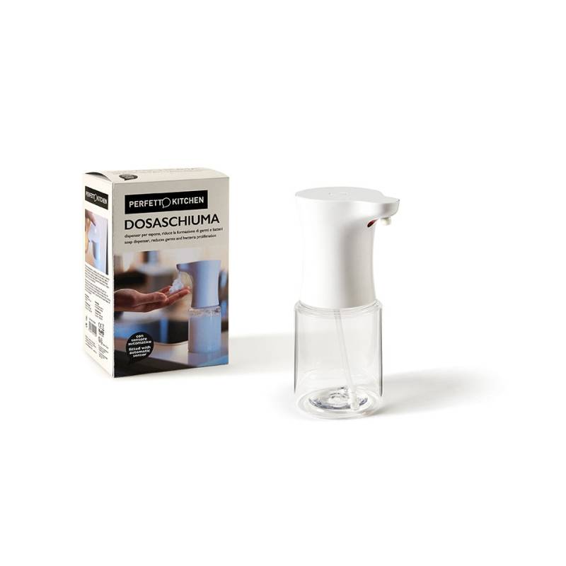 Electric white foam soap dispenser