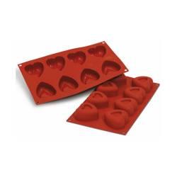 Flexipad brown silicone heart 8 footprints 