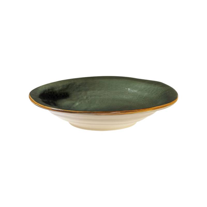 Mediterraneo Novità Home green ceramic coupe plate 9.44 inch