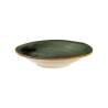 Mediterraneo Novità Home green ceramic coupe plate 9.44 inch