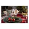 Flacher Mediterraneo Novità Home Teller aus grüner Keramik 20 cm