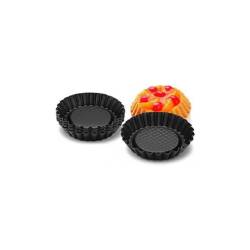 Non-stick steel festooned tart mold 4.13 inch