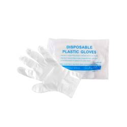 Transparent polyethylene disposable glove