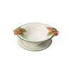 Bowl lavafrutta Fragole con piatto in ceramica dipinta a mano cm 26