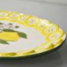 Hand painted ceramic oval tray Lemons cm 47x33