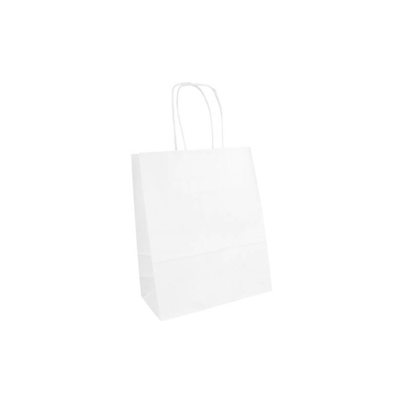 White paper bag 7.08x3.15x8.46 inch