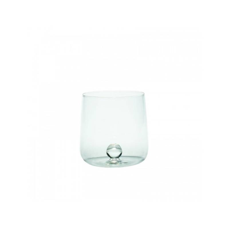 Zafferano Bilia Saffron handmade glass with transparent bile