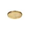 Small round gold aluminium tray 9.84 inch