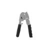 Universal steel can opener with nylon handle