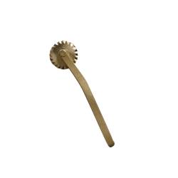 Special brass festooned pastry cutter wheel