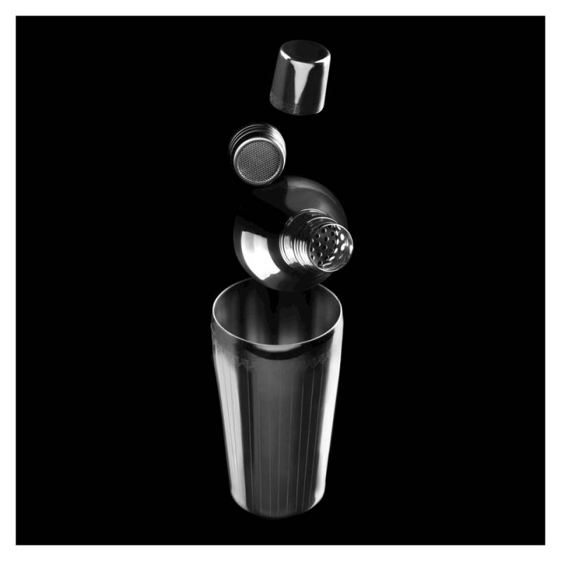 Shaker 4 pezzi Bruno Vanzan made in Italy in acciaio inox