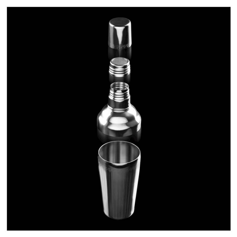 Shaker 4 pezzi Bruno Vanzan made in Italy in acciaio inox