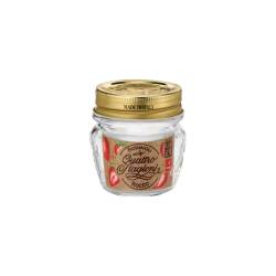 Bormioli rocco 4 seasons glass mini jar with lid 2.70 oz.