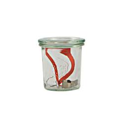 900 Weck glass jar with lid, gasket and hooks 9.80 oz.