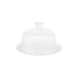 Pasabahce Mini Patisserie glass cake plate with dome 10.23 inch