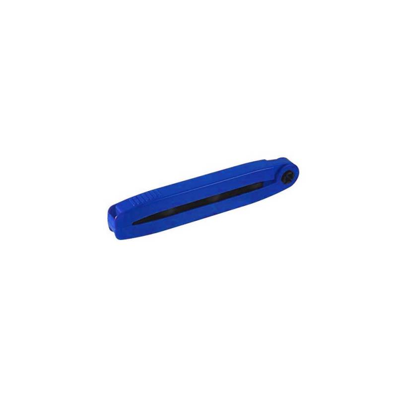 Blue polypropylene bag closing clip cm 24