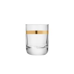 Bicchiere rocks Envy Libbey con rigo d'oro in vetro cl 32