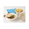 Duni Soupe brown bagasse bowl with lid 25.36 oz.