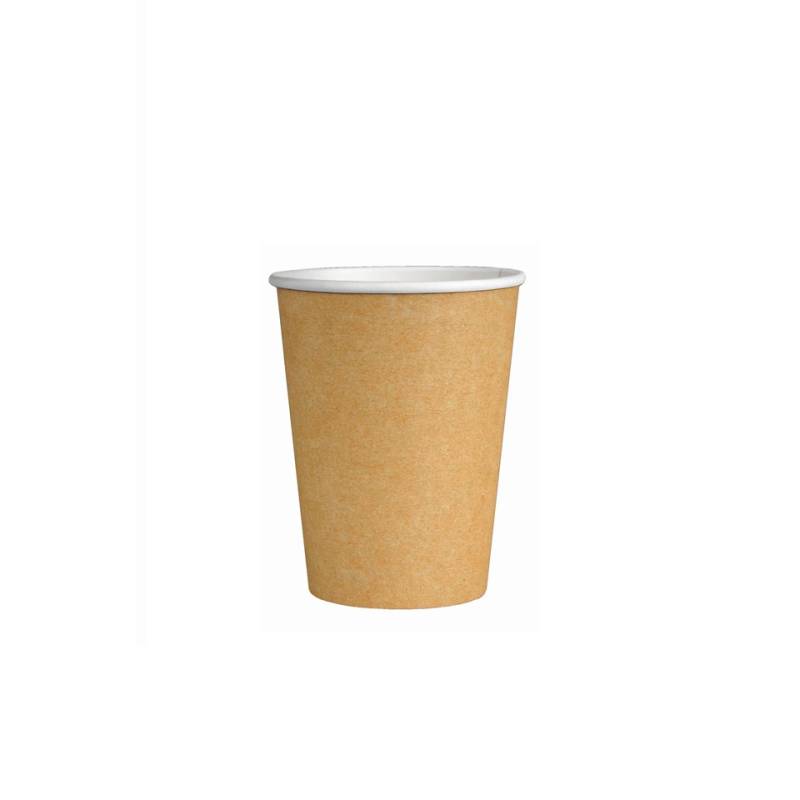 Bicchiere caffè con manico in carta avana cl 9
