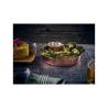 Stainless steel and copper round presentation tray 6.10 inch